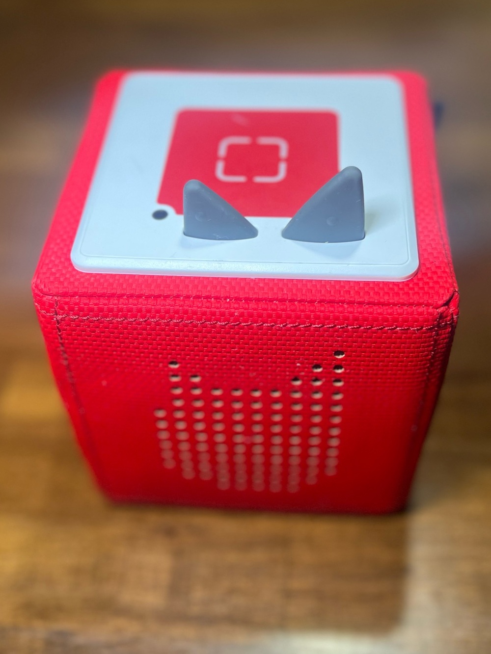 Red Toniebox Audio Player for Tonies Screen Free Kids Toy No Charger